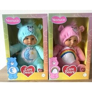 2 Nenuco Care Bears Doll Pink and Blue